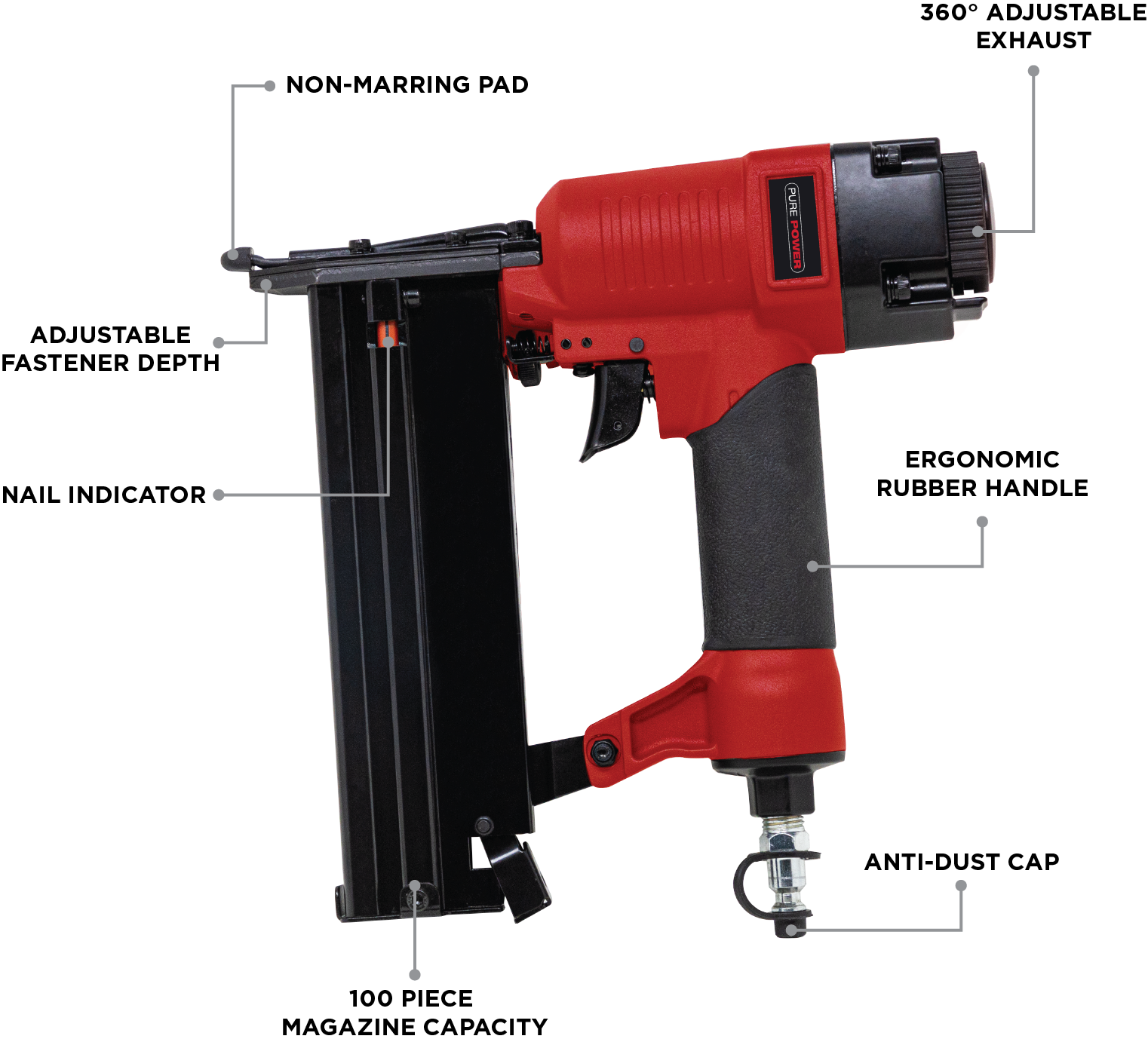 Brad Nailer/Stapler Pure Power Equipment